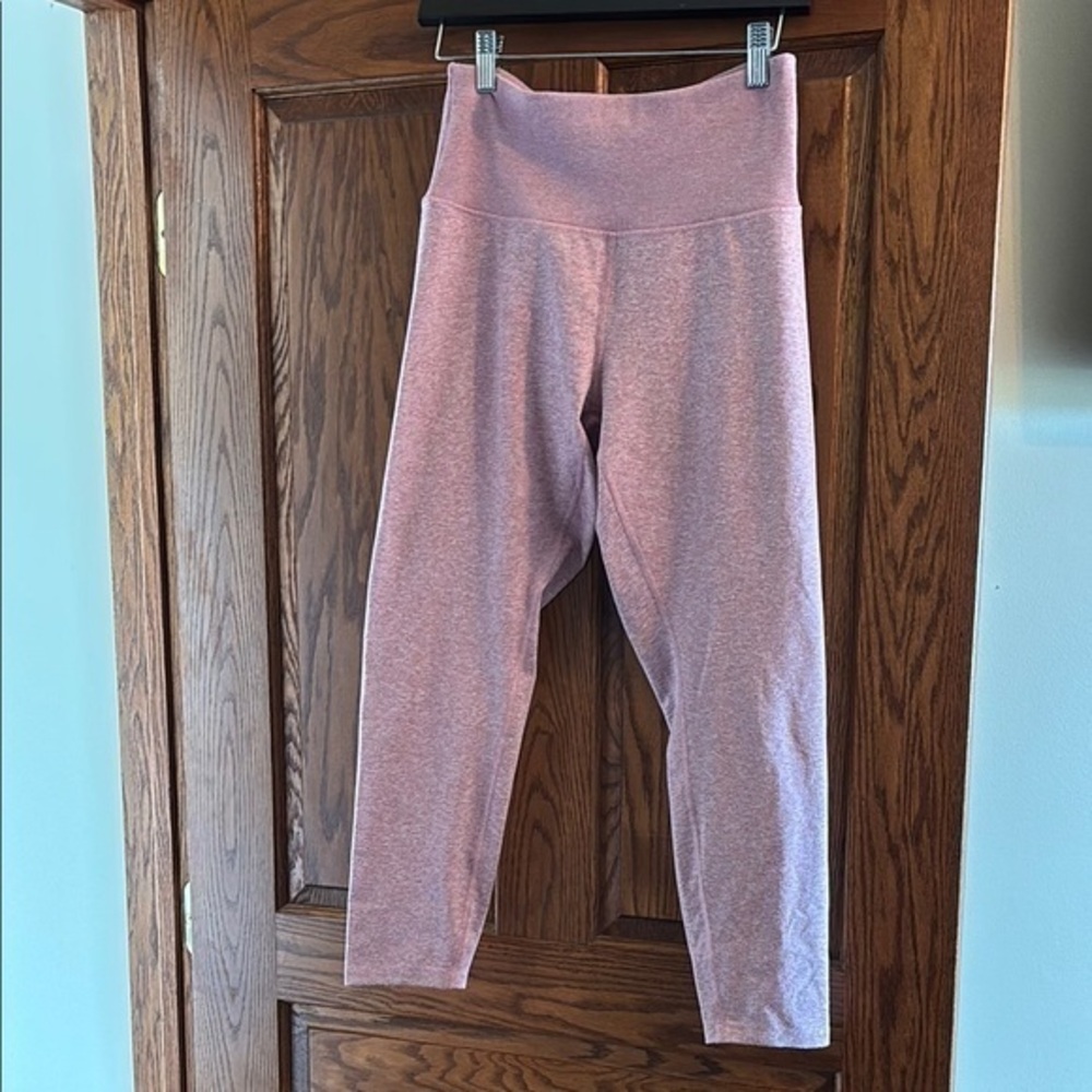 Zobha Melange high waisted cool max breathable fabric stretchy capri pants L
